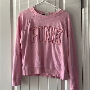 Light pink crew neck VS top